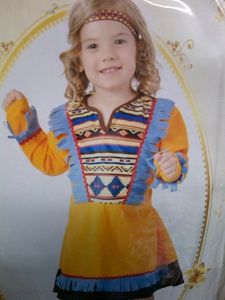 Kids Costumes to Hire - Indian girl (yellow) - toddler